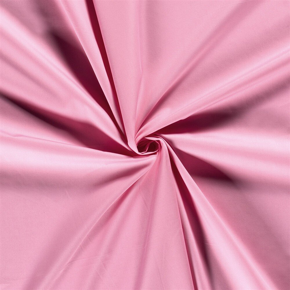 0,7 Meter - Baumwollpopeline *Marie* Uni - rosa