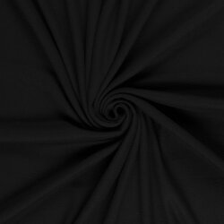 0,5 Meter - Microfleece *Marie* Uni - schwarz