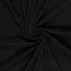 0,5 Meter - Microfleece *Marie* Uni - schwarz