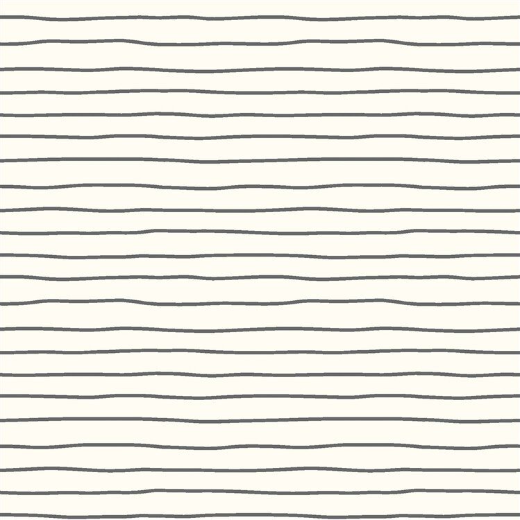0,7 Meter - Baumwolljersey Digital kleine Streifen - creme