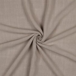 0,7 Meter - Viskose Leinen Soft - sand