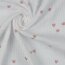 0,5 Meter - Musselin kleine Herzen - weiss