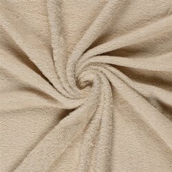 0,5 Meter - Frottee *Marie* Uni - cremebeige