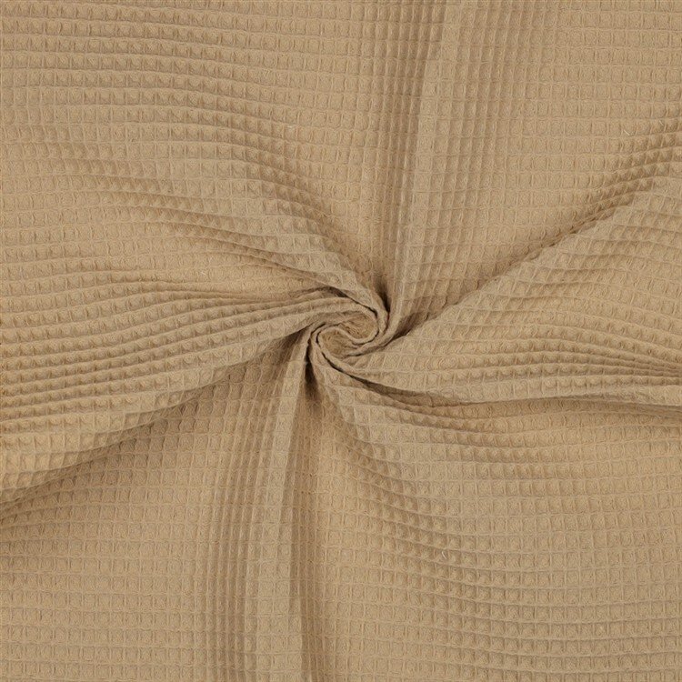 0,9 Meter - Waffelpiqué *Vera* 6mm- hell sand