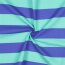 0,5 Meter - Canvas Blockstreifen - hellmint/blau