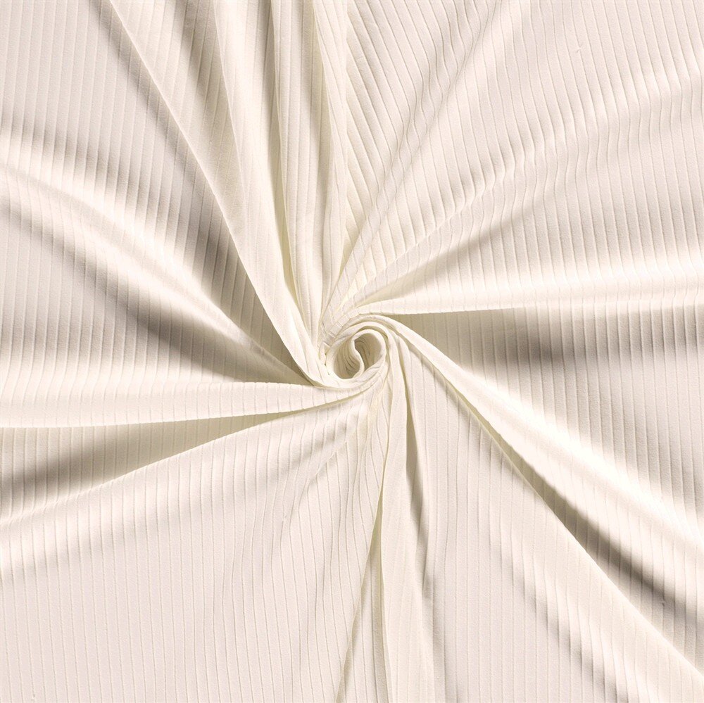 0,5 Meter - Rippenjersey *Bibi* Uni - cremerose
