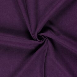 0,7 Meter - Leinen *Marie* Uni - aubergine