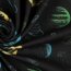 0,5 Meter - Softshell Digital gelbe Planeten - schwarz