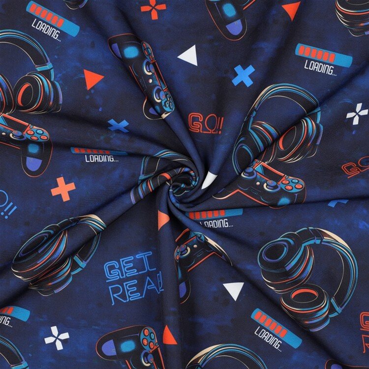 0,5 Meter - Softshell Digital Games - dunkelblau