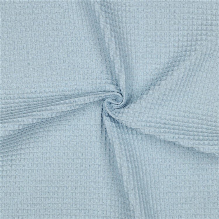 0,8 Meter - Waffelpiqué *Vera* 6mm- babyblau