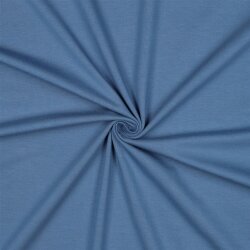 0,4 Meter - Baumwolljersey *Vera* - blau