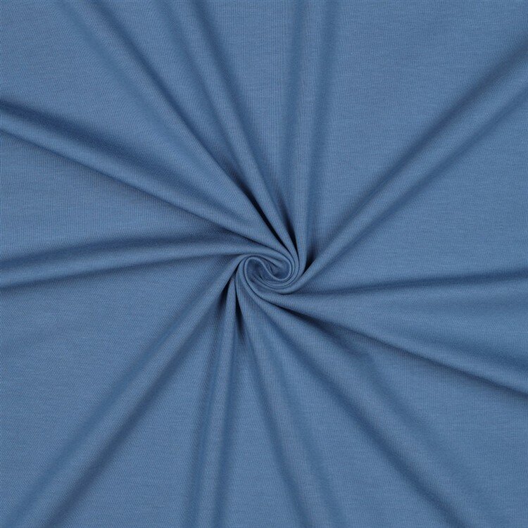 0,4 Meter - Baumwolljersey *Vera* - blau