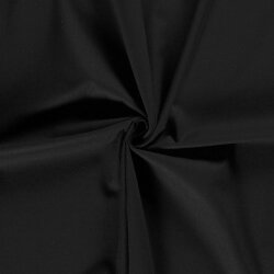 0,6 Meter - Viskose Leinen Mix Uni – schwarz