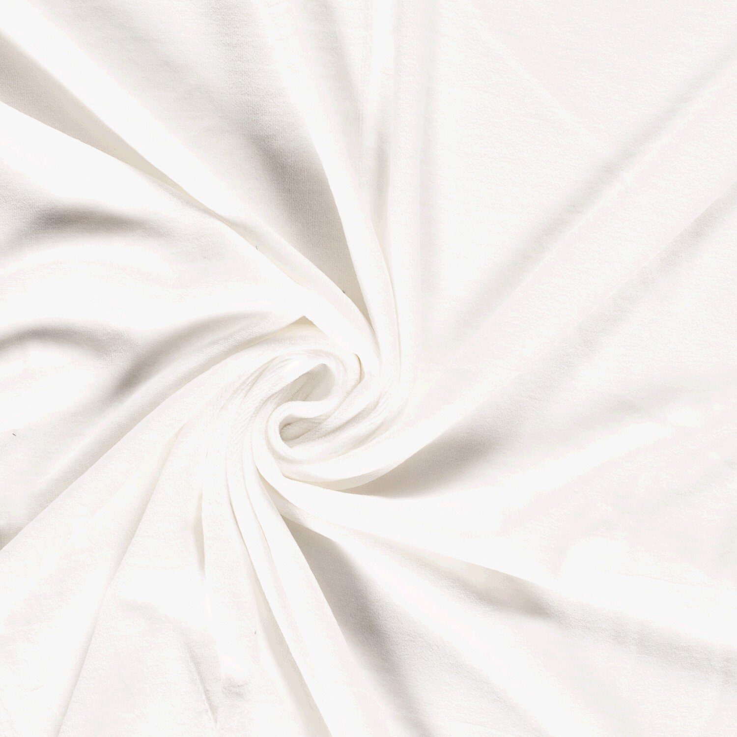 0,5 Meter - Nickistoff *Marie* Uni - creme