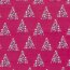 0,8 Meter - Baumwollpopeline geschmückter Baum - fuchsia