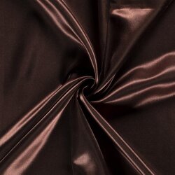 Satin Stoff tief braun