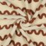 0,6 Meter - Teddystoff Wellen - creme/karamell