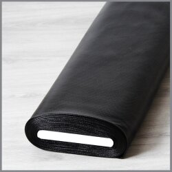 Folienjersey Struktur - Metallic schwarz