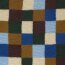 Teddystoff buntes Schachbrettmuster - blau