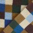 Teddystoff buntes Schachbrettmuster - blau