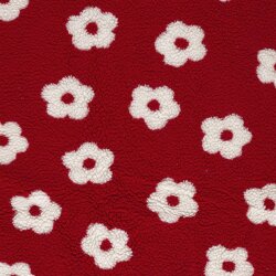 Teddystoff Blütenregen - rot