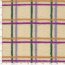 Teddystoff bunte Karostreifen - cremebeige