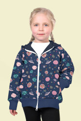 Softshell Digital bunter Weltraum - dunkelblau