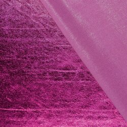 Folienjersey Uni Metallic pink