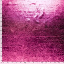 Folienjersey Uni Metallic pink