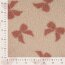 Teddystoff Schleife - sand
