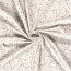 0,7 Meter - Baumwolljersey zarte Blumenranken creme