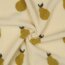 0,3 Meter - Teddystoff Birnen - cremebeige