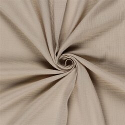 0,5 Meter - Musselin Uni *Marie* - hellbeige