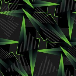 0,65 Meter - Wintersweat Digital Neon Graphik - schwarz