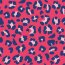 0,7 Meter - Musselin Leoflecken - pink