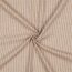 0,9 Meter - Musselin Gestreift - taupe