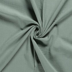 0,9 Meter - Musselin Uni *Marie* - antikmint
