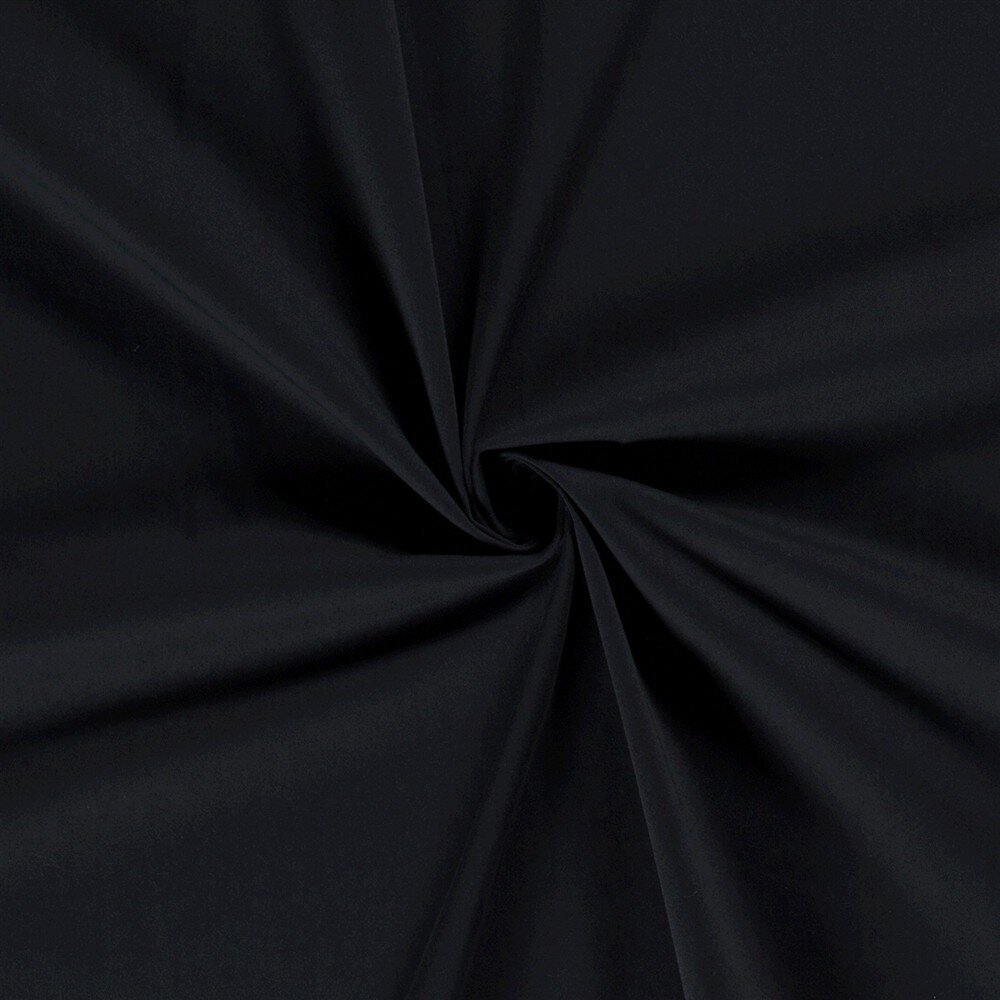 0,6 Meter - Baumwollköper Stretch Uni - dunkelblau