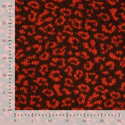 Teddystoff Leopard - braun/orange
