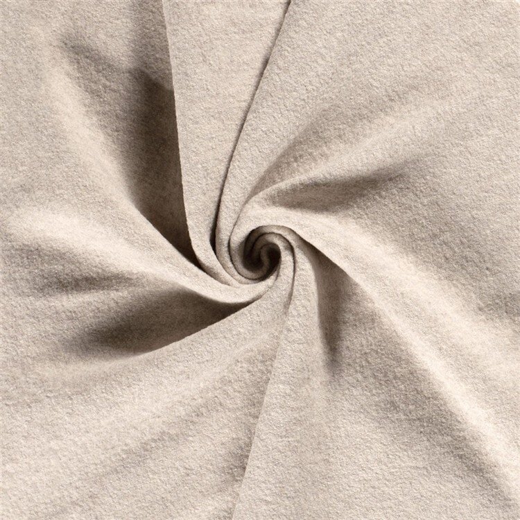0,7 Meter - Walkloden Melange *Marie* - creme