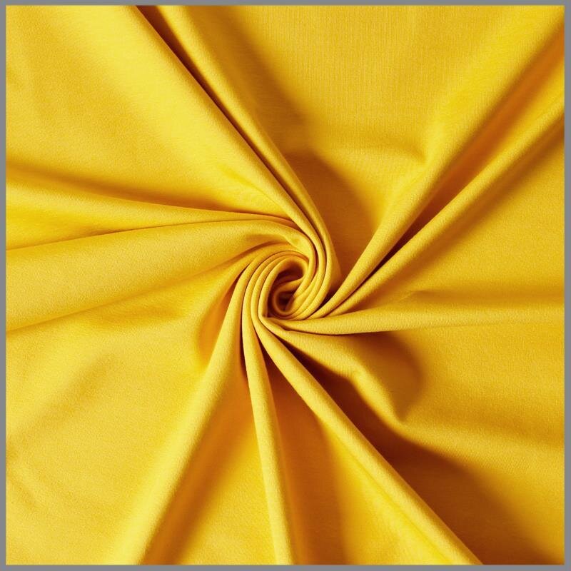 0,8 Meter - Baumwolljersey *Mila* Uni - buttergelb