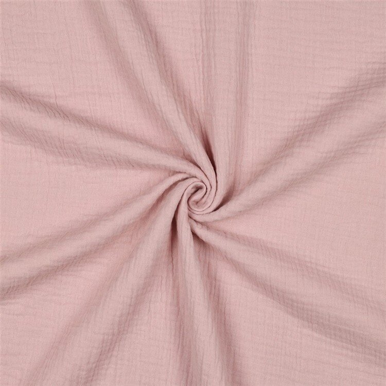 0,5 Meter - Musselin Uni *Vera*  - puderrosa