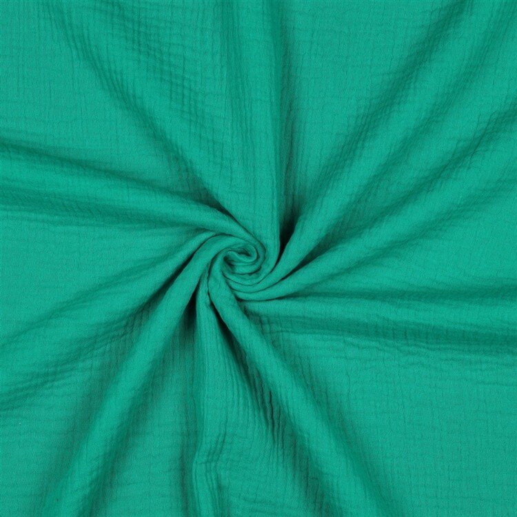0,7 Meter - Musselin Uni *Vera*  - grün