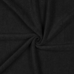 0,6 Meter - Antipilling Fleece *Vera* - schwarz