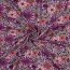 0,9 Meter - Baumwolljersey Blumen - lavendel