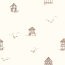 0,4 Meter - French Terry Digital Organic Digital Stelzenhaus - creme