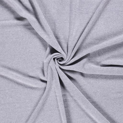 0,6 Meter - Antipilling Fleece *Marie* Uni -satin grau meliert
