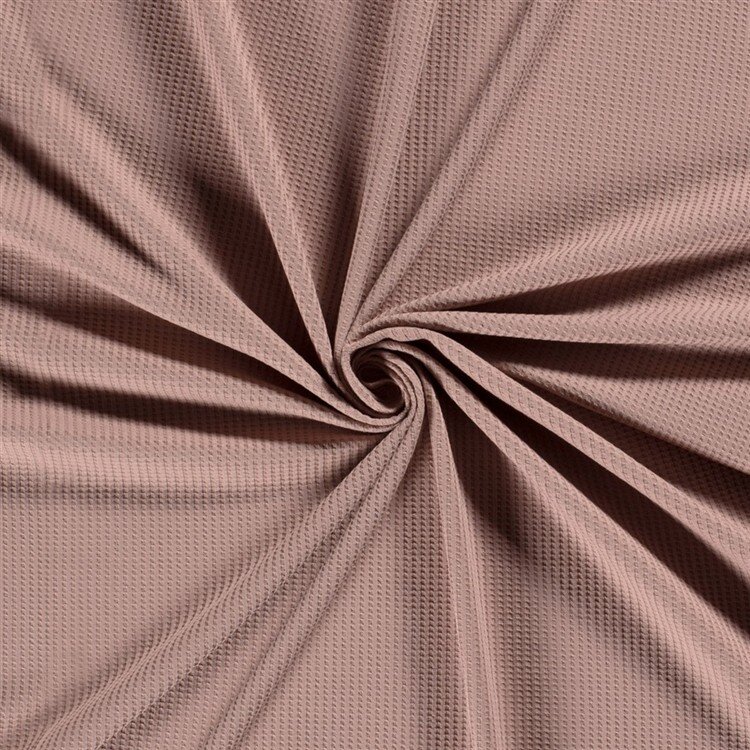 0,5 Meter - Waffeljersey *Marie* - soft malve