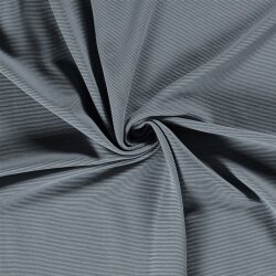 0,4 Meter - Rippenjersey Ottoman *Bibi* - indigo