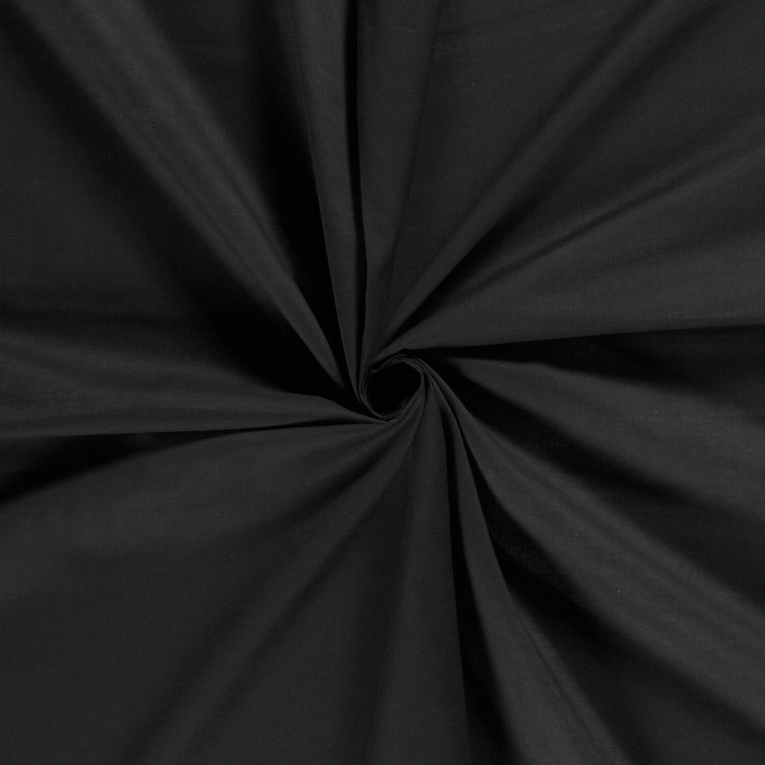Baumwollvoile *Marie* Uni - schwarz